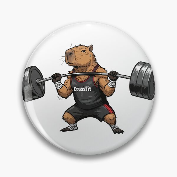 Item preview, Capibara de CrossFit | WOD de Halterofilia con Roedor designed and sold by imaginariun.