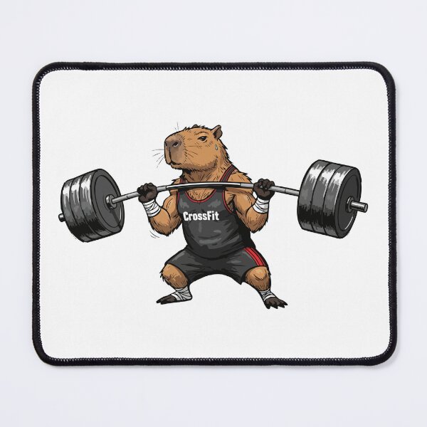 Item preview, CrossFit Capybara | Weightlifting WOD Rodent designed and sold by imaginariun.
