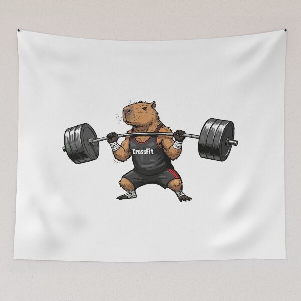 Item preview, CrossFit Capybara | Weightlifting WOD Rodent designed and sold by imaginariun.