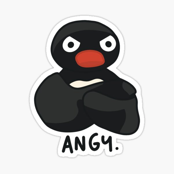Vista previa del artículo con la obra «Pingüino enojado», diseñado y vendido por fideliusart.