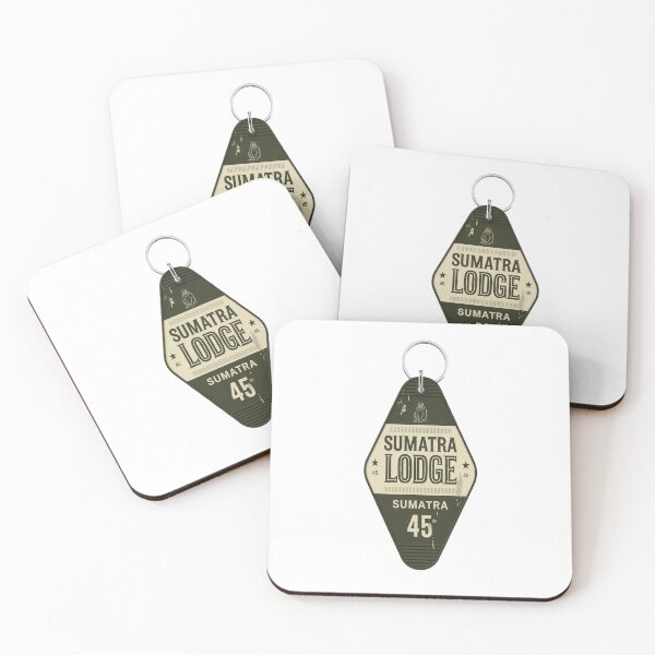 Item preview, Sumatra Indonesia Retro Motel Keychain Room Tag designed and sold by stickercuffs.