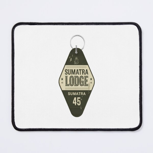Item preview, Sumatra Indonesia Retro Motel Keychain Room Tag designed and sold by stickercuffs.