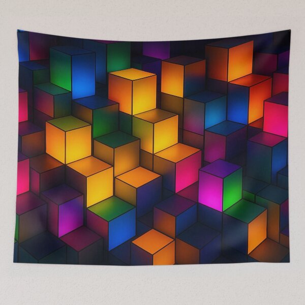 Item preview, Bright geometric color worlds designed and sold by Sigtrix.