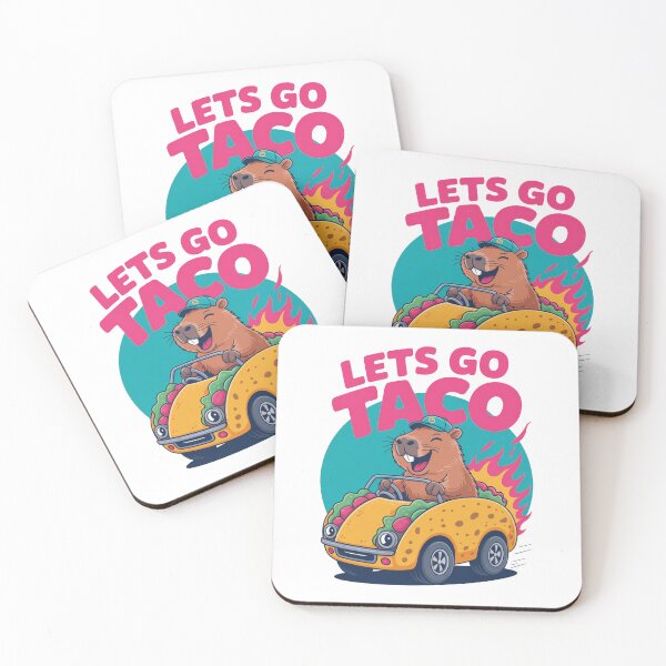 Item preview, Let’s Go Taco Capybara Driving Car designed and sold by MonkiFlipp.