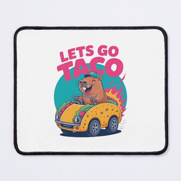 Item preview, Let’s Go Taco Capybara Driving Car designed and sold by MonkiFlipp.