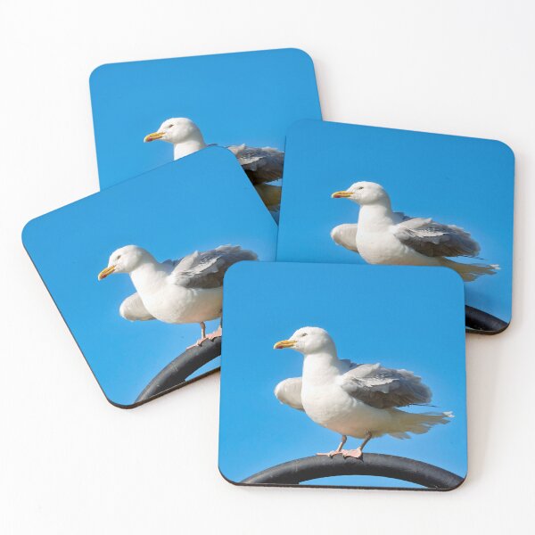 Item preview, Herring Gull Larus-argentatus Perched On A Lamp-post  designed and sold by Dorset Girl.