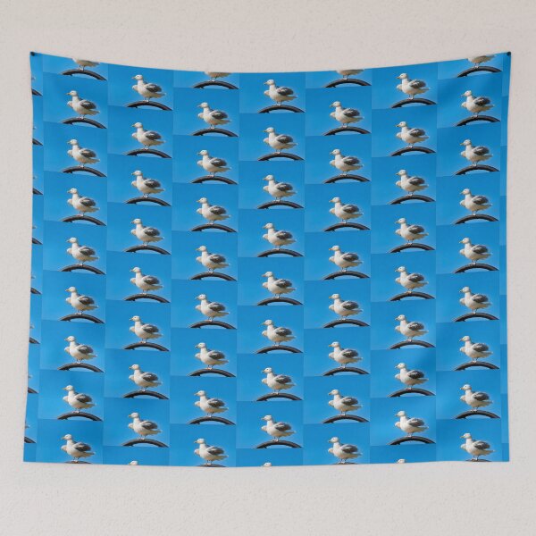 Item preview, Herring Gull Larus-argentatus Perched On A Lamp-post  designed and sold by Dorset Girl.