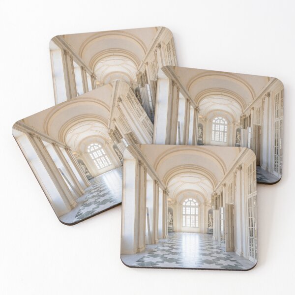 Item preview, Venaria Reale, Italy travel destination. Luxury gallery perspective, decorative marble, indoor, nobody, Royal Palace designed and sold by Paolo Modena Photography    -   Fine Italian Art.