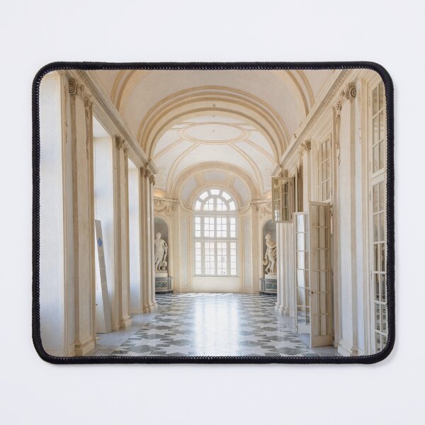Item preview, Venaria Reale, Italy travel destination. Luxury gallery perspective, decorative marble, indoor, nobody, Royal Palace designed and sold by Paolo Modena Photography    -   Fine Italian Art.