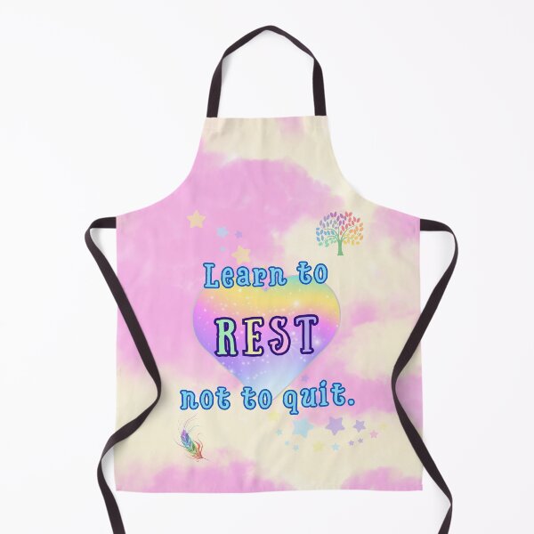Item preview, Learn to Rest, Not to Quit | Rainbow Heart Motivational Poster designed and sold by MagicContOasis.