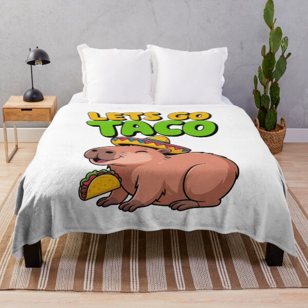 Item preview, Let’s Go Taco Funny Capybara Design designed and sold by MonkiFlipp.