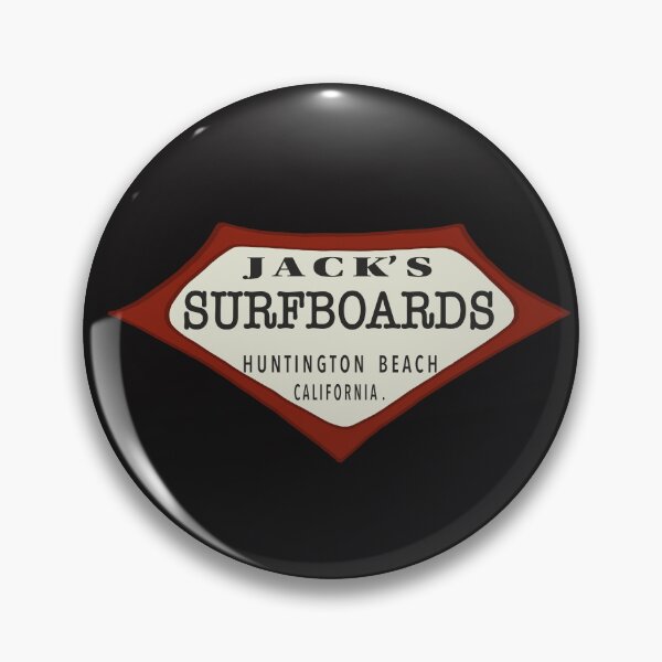 Item preview, Vintage Surf Art Jack’s Surfboards Huntington Beach California surfboard badge / logo  designed and sold by Kludoman.