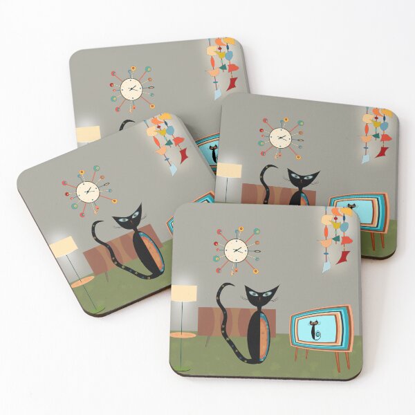 Item preview, Cat watching TV designed and sold by WandaRichards.
