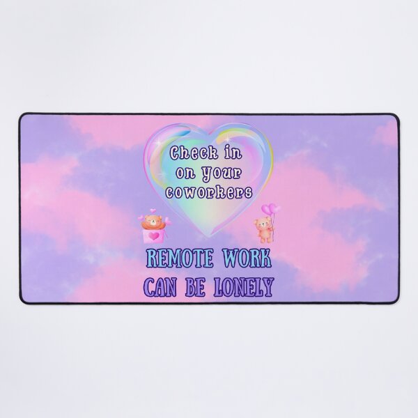 Item preview, Remote Work Can Be Lonely | Coworker Support Poster | Cute Check-In Reminder designed and sold by MagicContOasis.
