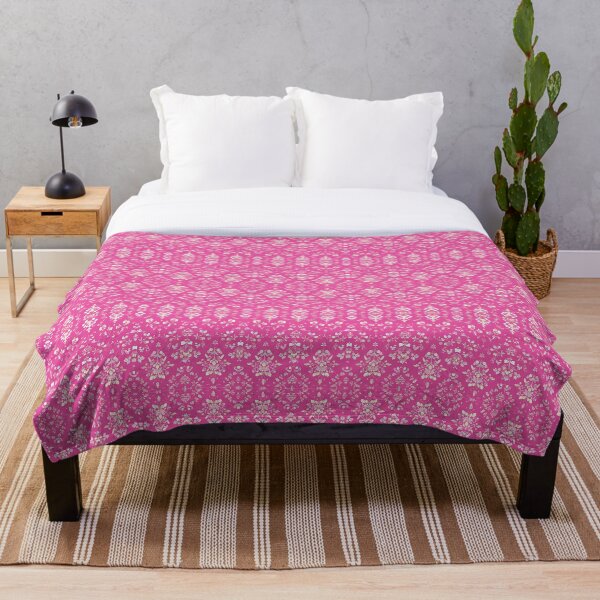 Aperçu de l'œuvre Motif floral girly rose vif créée et vendue par Agnes-Creative.