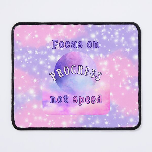 Item preview, Focus on Progress Not Speed | Motivational Galaxy Poster | Growth Over Perfection Wall Art designed and sold by MagicContOasis.