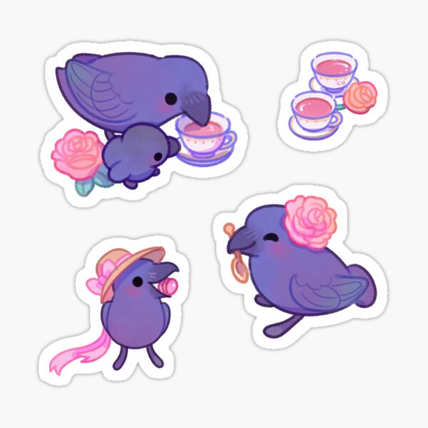 Item preview, Tea party crows designed and sold by pikaole.