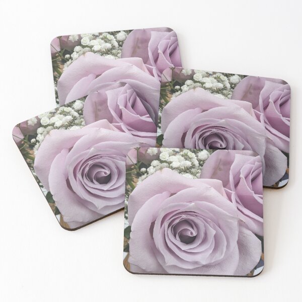 Item preview, Close up photograph of a lavender rose designed and sold by Raineylanes.