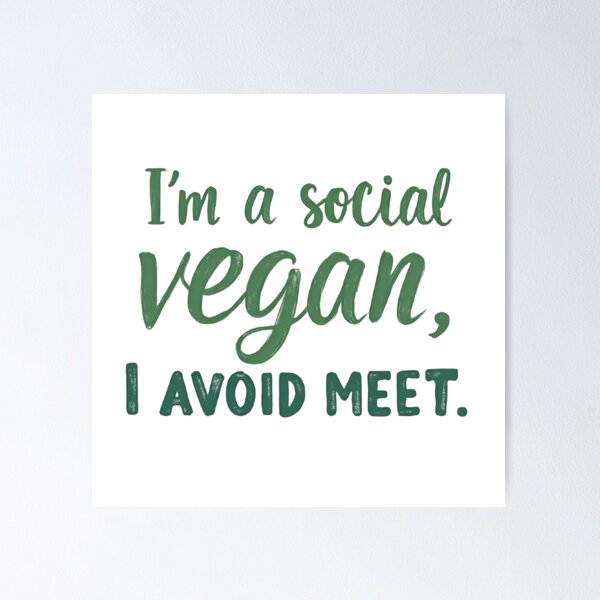 Item preview, Social Vegan designed and sold by TeezyDezignes.