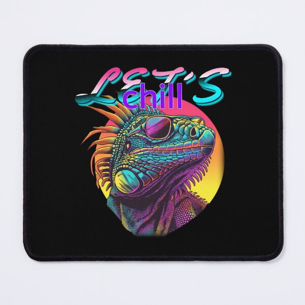 Item preview, Neon Iguana – Retro 80s Lizard Vibes designed and sold by Rantrix.