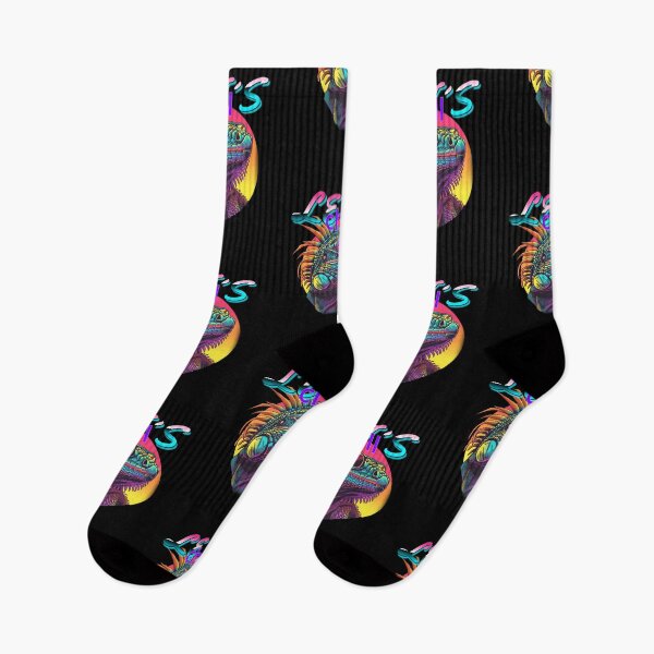 Item preview, Neon Iguana – Retro 80s Lizard Vibes designed and sold by Rantrix.