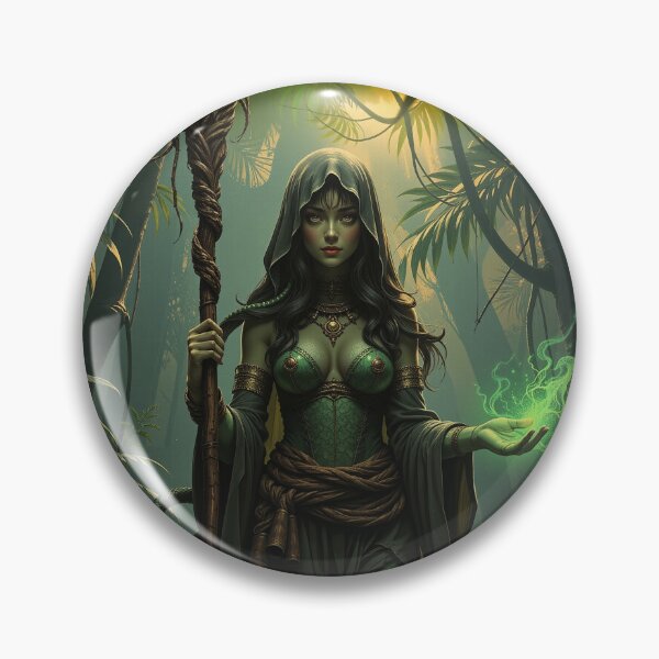 Item preview, Serpentine Sorceress of the Deep Jungle designed and sold by DiceWay.