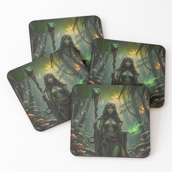 Item preview, Serpentine Sorceress of the Deep Jungle designed and sold by DiceWay.
