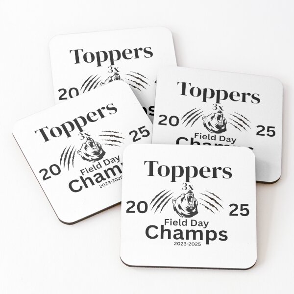Item preview, Toppers 3x Field Day Champs designed and sold by Cancer Research Fundraiser.