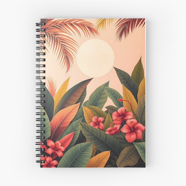 Item preview, Tropical Garden Notebook designed and sold by Pandi-makes.