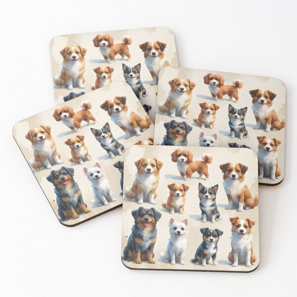 Item preview, Renders a charming ensemble of diverse dogs. designed and sold by JAMESAMORN.