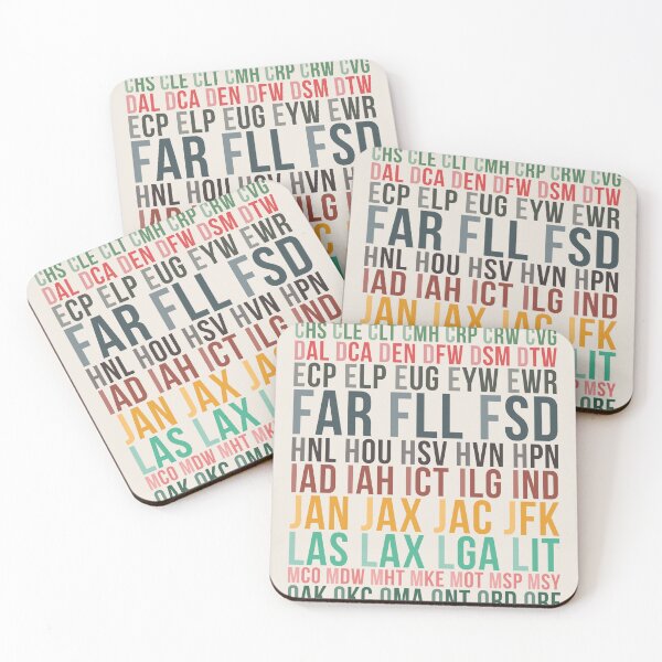 Item preview, U.S. Airport Codes designed and sold by Craphe.