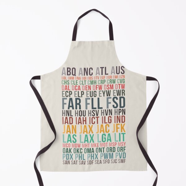 Item preview, U.S. Airport Codes designed and sold by Craphe.