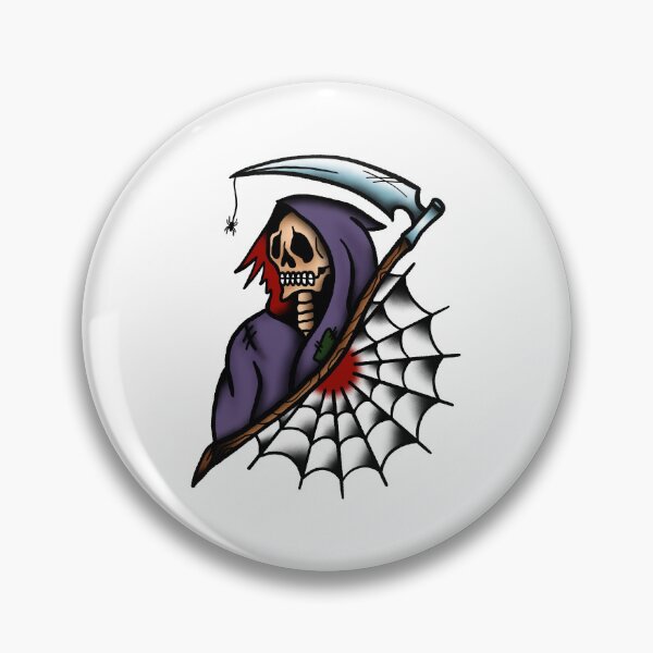 Item preview, Grim Reaper – Still Waiting Old School Tattoo Style designed and sold by Krisu444.