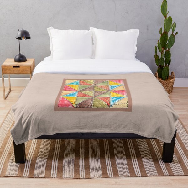 Item preview, Quilt - watercolor and pen illustration designed and sold by Annie Mason Art.