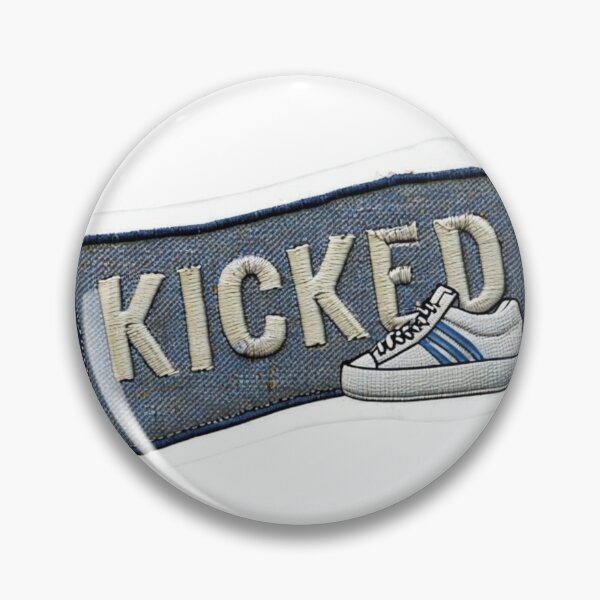Item preview, KICKED – Amalgamation of shoes Lifestyle Emblem Sticker Best-selling design Premum quality viral drop reloaded designed and sold by Imaginarium of Chaos falcon88 .