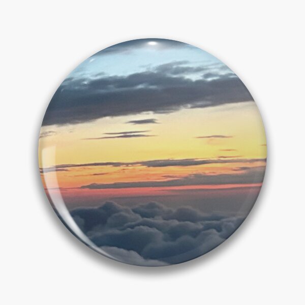 Item preview, Sunrise over puffy clouds designed and sold by ShortFinalArt.