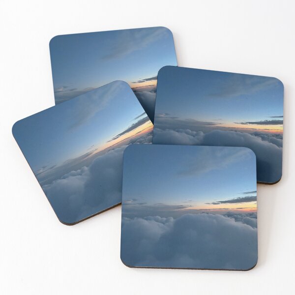 Item preview, Sunrise over puffy clouds designed and sold by ShortFinalArt.