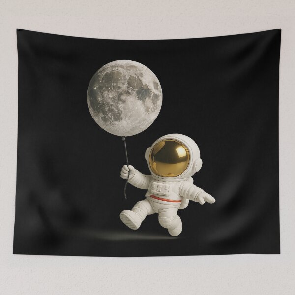 Item preview, The dreamy astronaut and his moon balloon designed and sold by Girih.