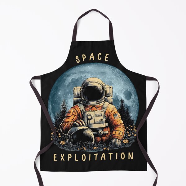 Item preview, Space Exploitation Astronaut Moon Graphic Design designed and sold by MTJ-Mushrooms.