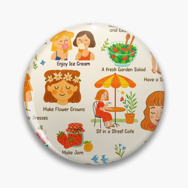 Item preview, Lovely things to do in summer- poster  designed and sold by Taika Tori Art .