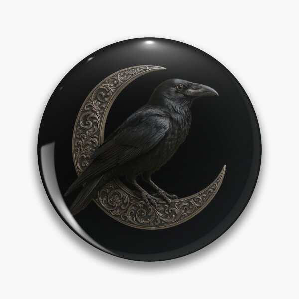 Item preview, The mystical connection between moon and raven designed and sold by Girih.
