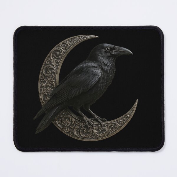 Item preview, The mystical connection between moon and raven designed and sold by Girih.