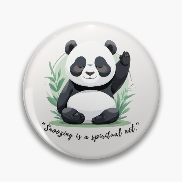 Item preview, Meditating Panda Accidentally Snoozing designed and sold by ZenAnimal.