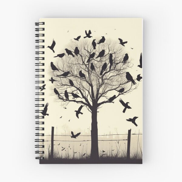 Item preview, Tree Full of Crows in a Black Silhouette designed and sold by Marymarice.