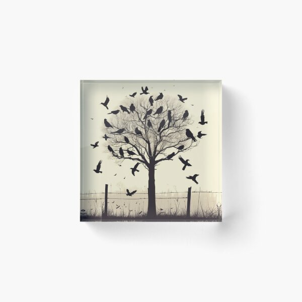 Item preview, Tree Full of Crows in a Black Silhouette designed and sold by Marymarice.