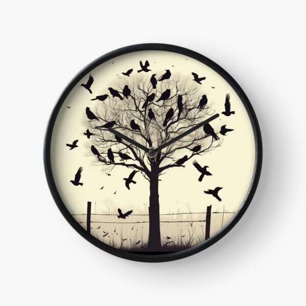 Item preview, Tree Full of Crows in a Black Silhouette designed and sold by Marymarice.