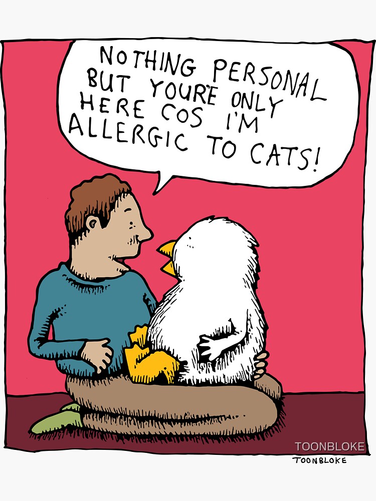 Thumbnail 3 of 3, Sticker, Pet substitute designed and sold by Toonbloke.