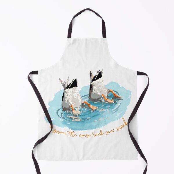 Item preview, Ignore the Noise, Seek Your Snack – Funny Duck Illustration designed and sold by Pandositive.