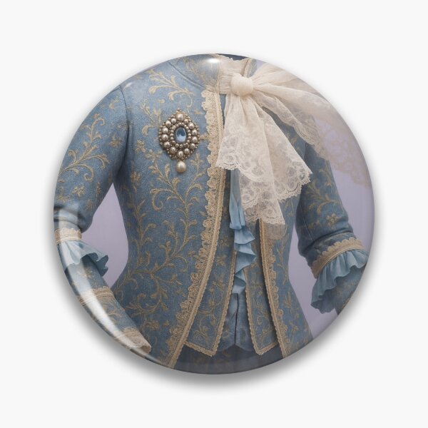 Item preview, Baroque blue jacket embroidery designed and sold by marygov.