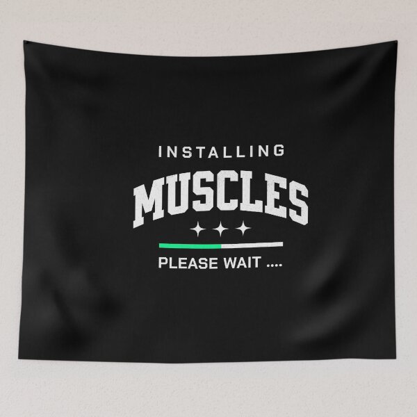 Item preview, Installing Muscles Funny Gym Workout  designed and sold by flidesign .